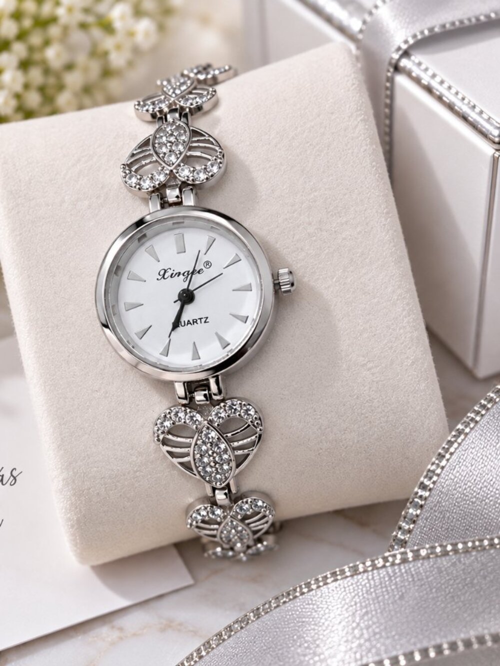 Stainless Steel Silver Women's Watch